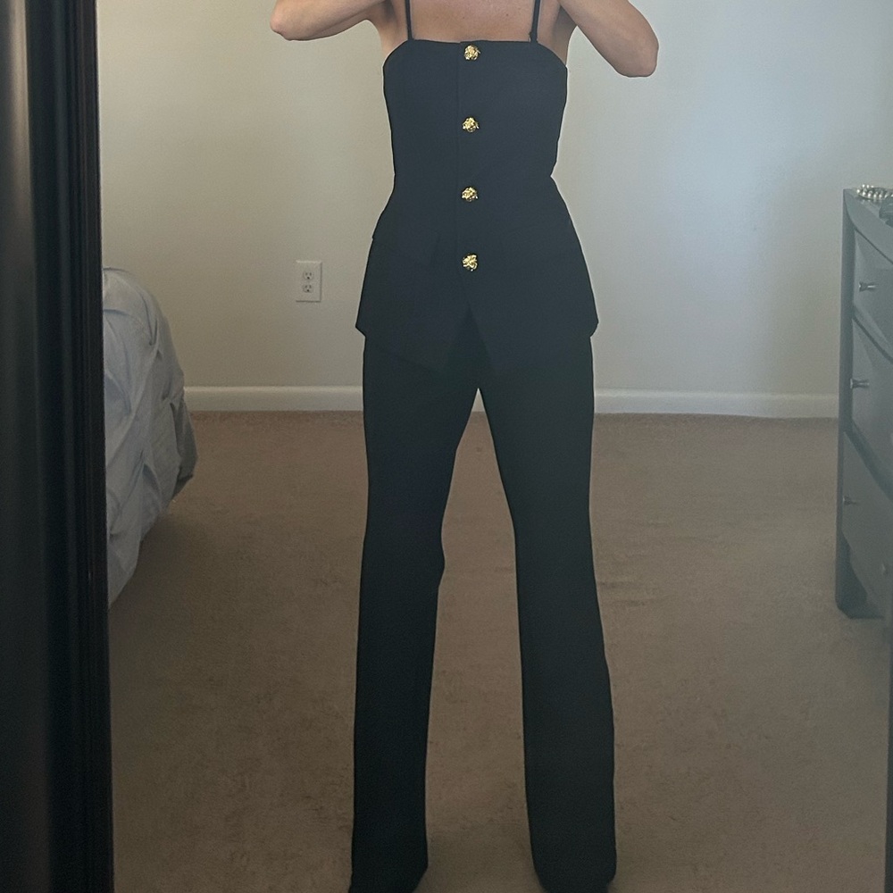 Maeve Anthropologie Black jumpsuit XS - Picture 3 of 4